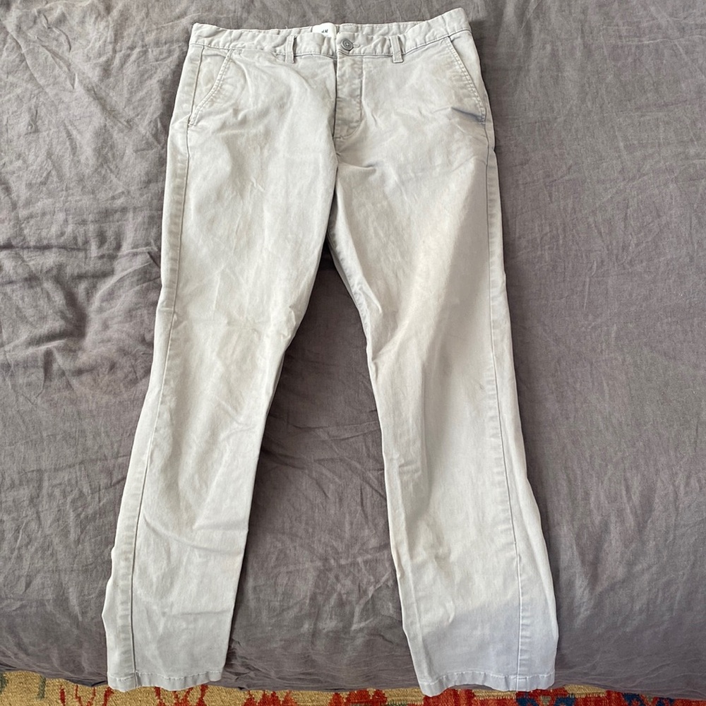 H&M Slim Fit Grey Chinos
